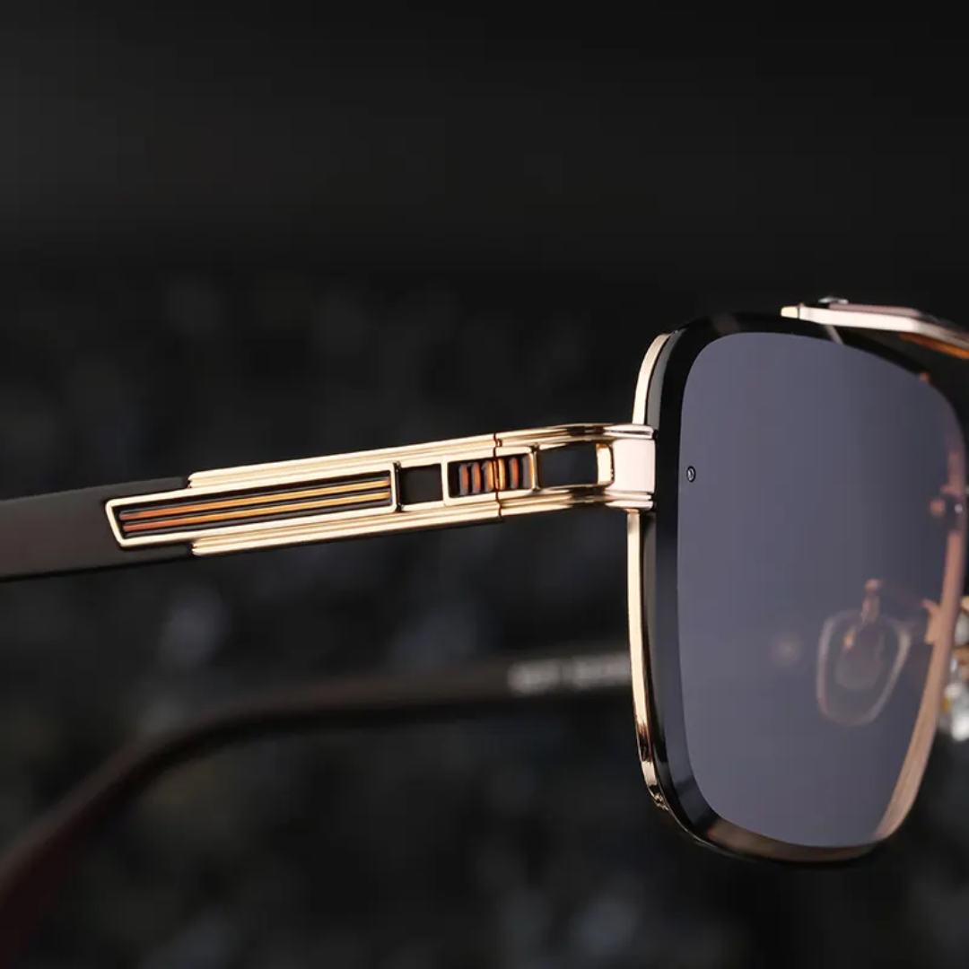 Metal Double Bridge Frame Uv protection Shades Sunglasses For Men